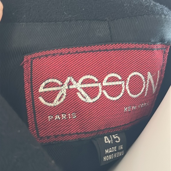 Vintage Black Blazer and Skirt Set - Picture 2 of 7